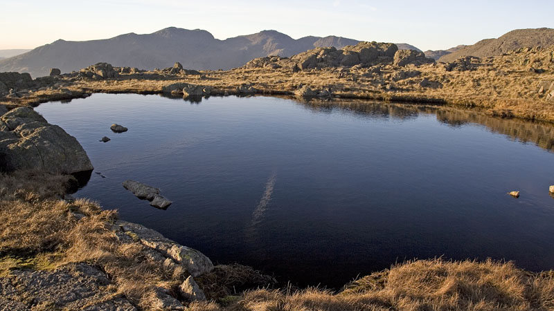 Main tarn on Little Stand & the Scafells Main tarn on Little Stand & the Scafells
