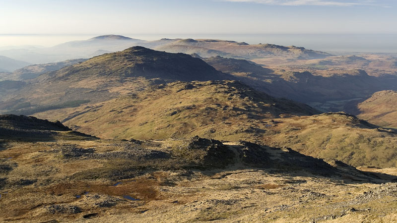 Black Combe & Harter Fell from Crinkle Crags S Top Black Combe & Harter Fell from Crinkle Crags S Top