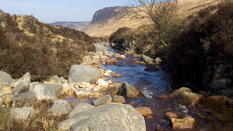 Watersmeet at the Allt Dubh Watersmeet at the Allt Dubh