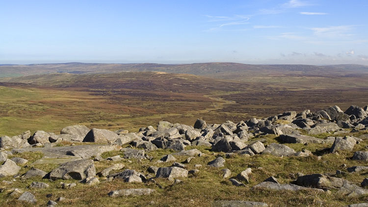 View east from Little Dun Fell