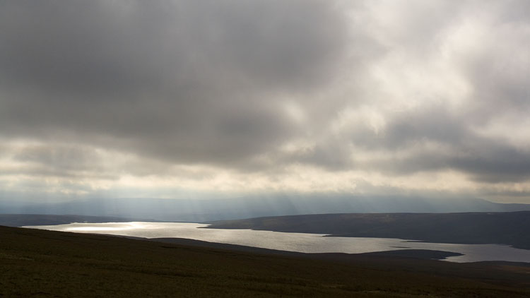 Sunlight on Cow Green reservoir