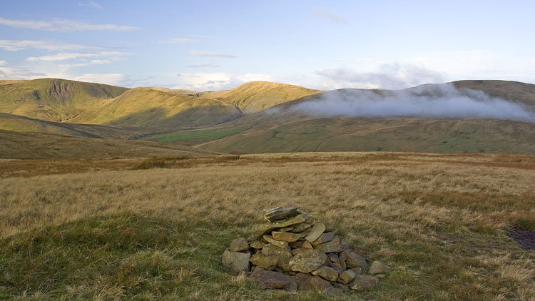 View to the main Howgills from Harter Fell