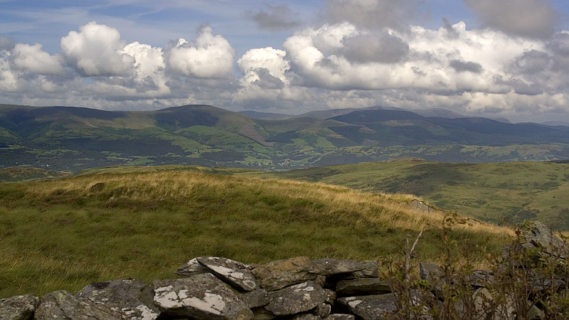 View north from Esgair Foel-ddu