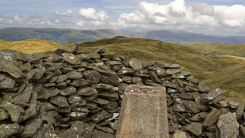 View from windshelter and trig point on Moel y Llyn