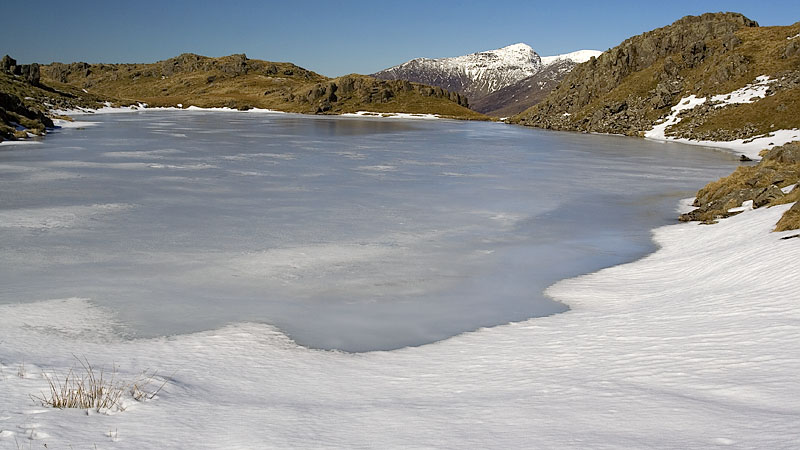 Second frozen lake of Llynnau'r Cwn