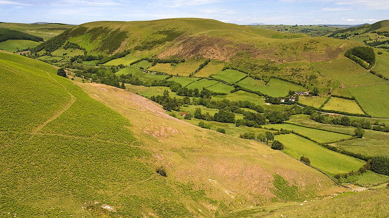 Esgair Dernol across the Dernol valley