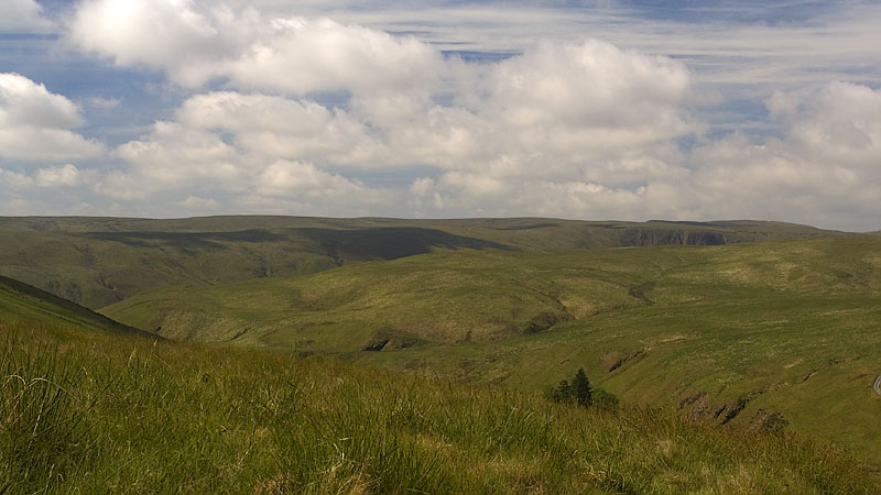 View SW from descent of Llechwedd Ddu
