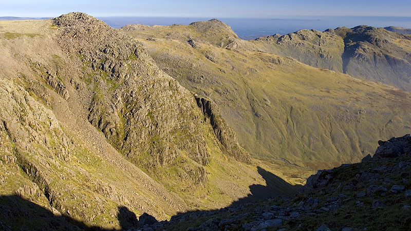 Ill Crag & Bow Fell from Scafell Pike