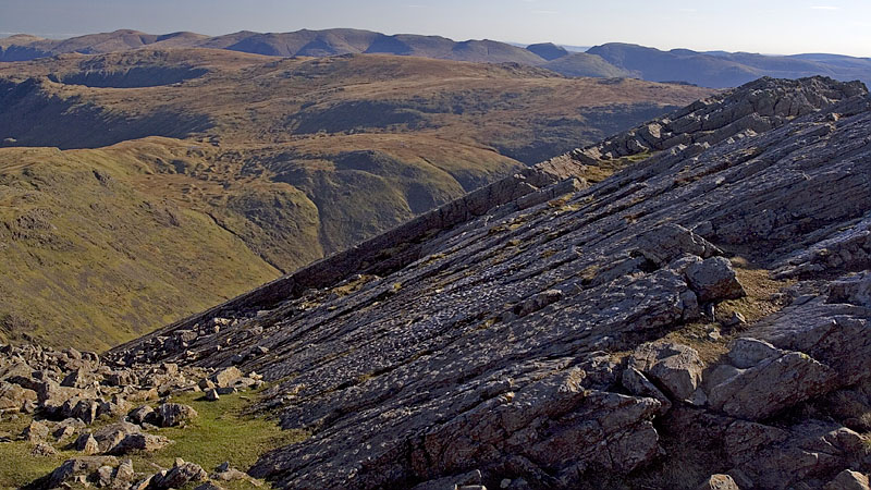 The slabs of Bow Fell