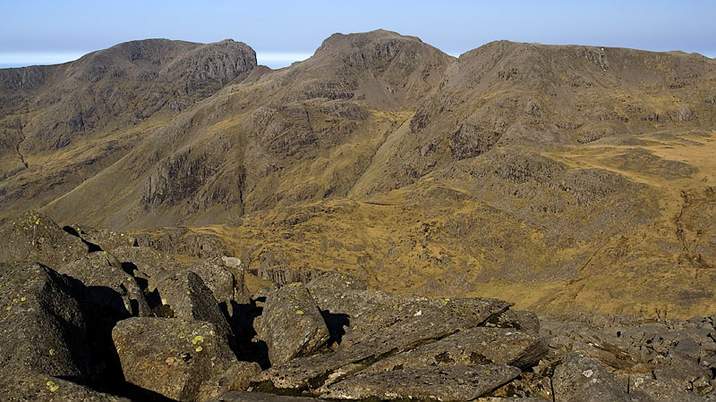 The Scafells from Bow Fell