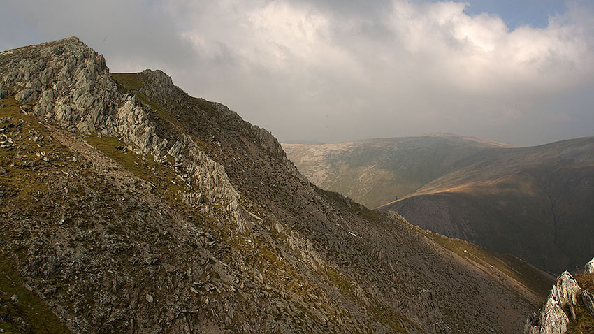 View back to the east ridge