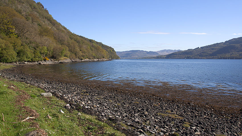 Approaching Creagan Dubh headland