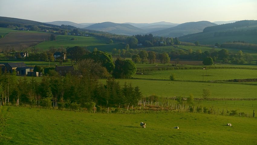 Early view from the slopes of Knaptam Hill