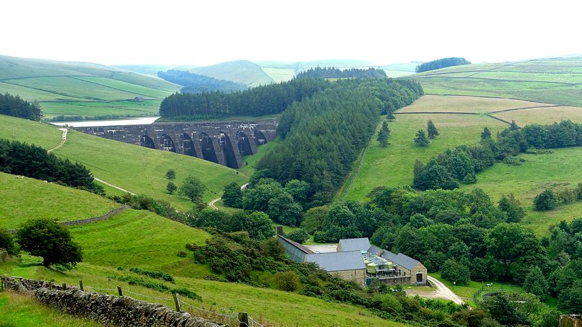 Lamaload reservoir and water works from Yearns Low