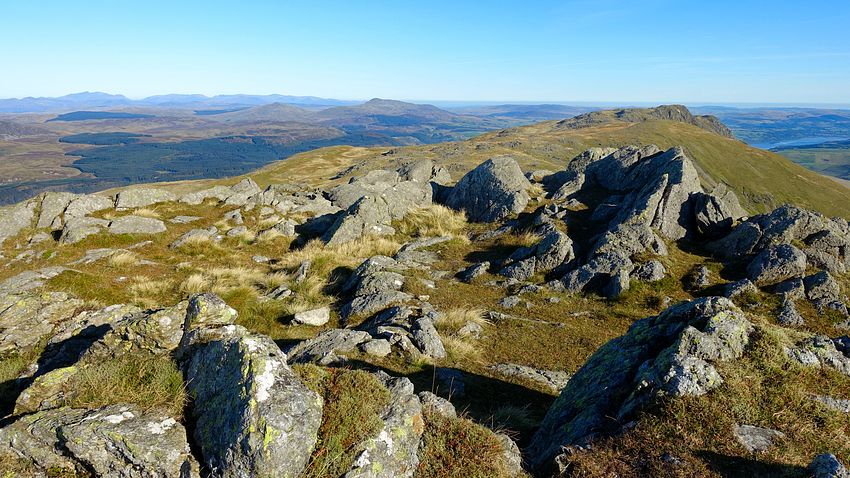 View north from Aran Fawddwy