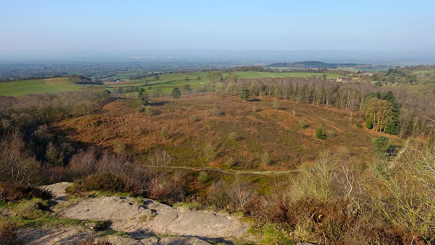 View from Bickerton Hill edge