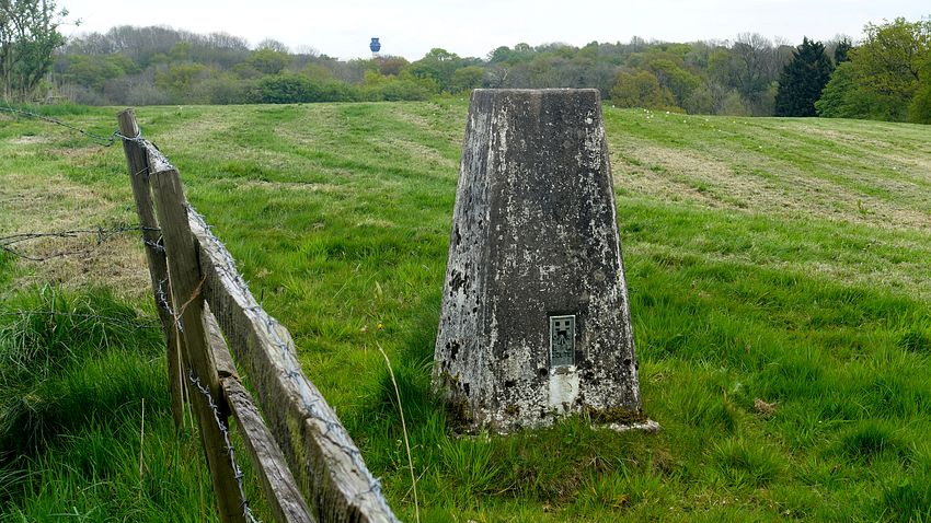 Curiously sited Mill Lane trig point