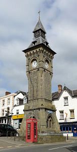 Knighton clock tower - start of GW