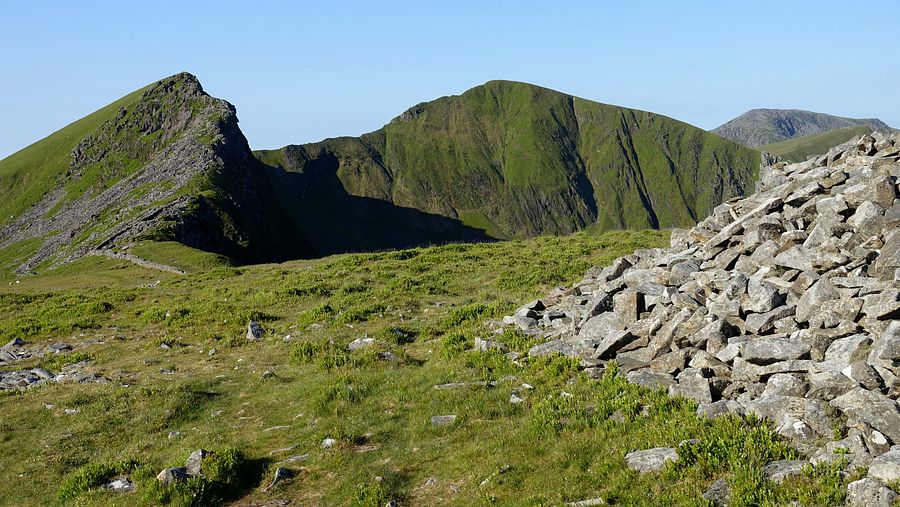 View to the ridge from Y Garn