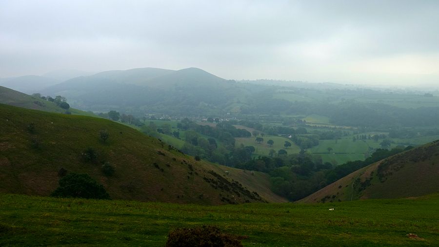 Murky view from Minton Hill path Murky view from Minton Hill path
