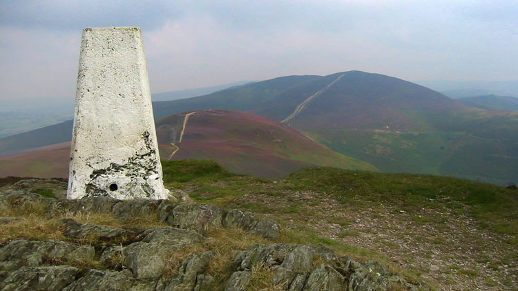 The summit of Moel Morfydd
