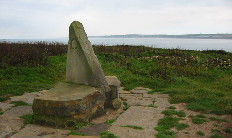 The end stone of the Cleveland Way