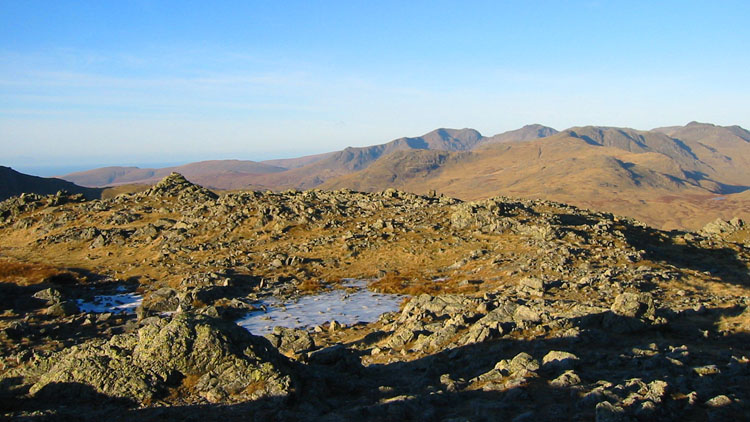 Scafells from Wetherlam