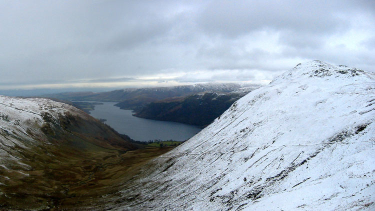 Sheffield Pike and Ullswater from the Glencoyne path