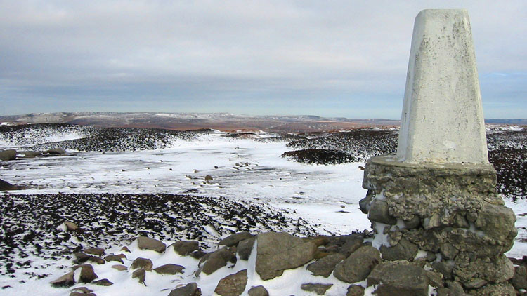 Kinder West with a view to Bleaklow