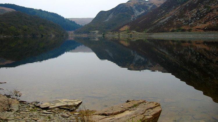 Reflections on Garreg-ddu reservoir