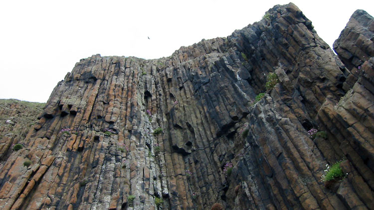 Fluted cliffs near chain 5