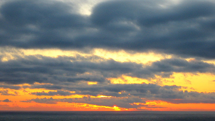 Dawn sky from North Cliff pitch