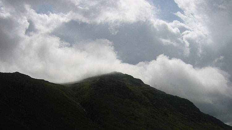 Turbulent sky over Crinkle Crags