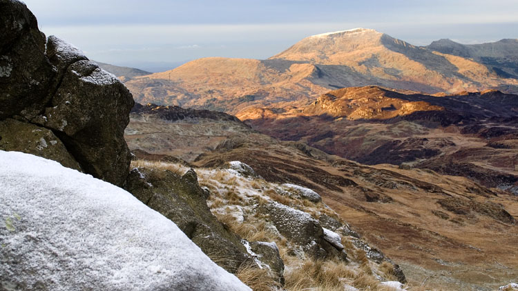 Moel Hebog from Craig Llyn-llagi