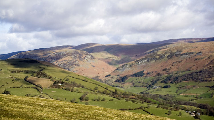 Llangynog hills from Rhialgwm ascent