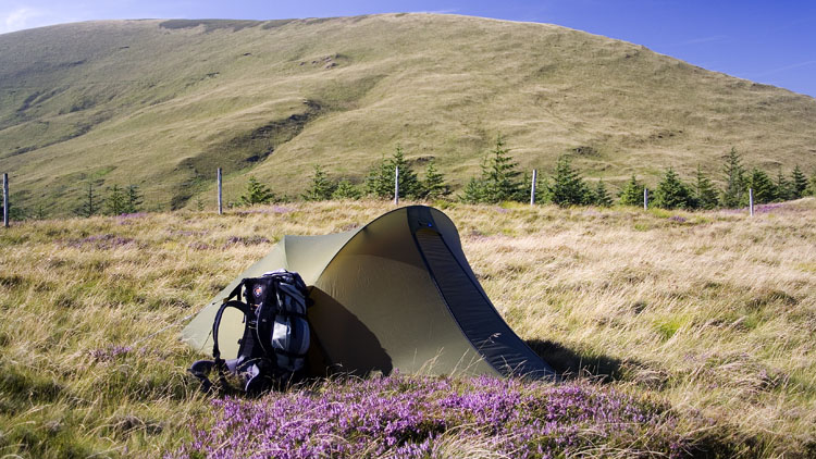 Tarren y Gesail from pitch on Foel y Geifr Tarren y Gesail from pitch on Foel y Geifr