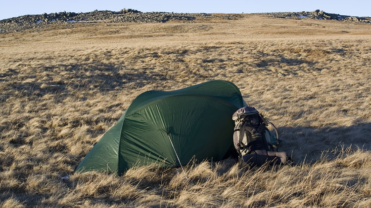 Pitch on Carnedd Gwenllian