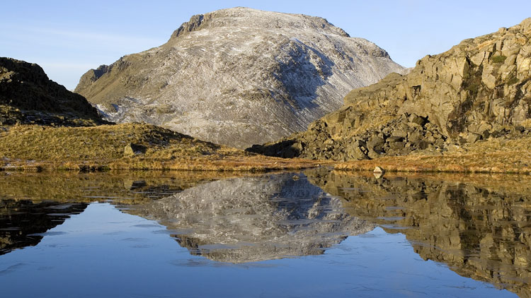 Seathwaite Fell tarn #1 & Great Gable