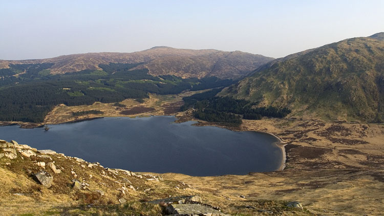 Loch Dee from ascent of Craiglee
