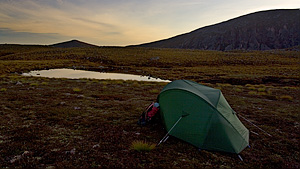 Pitch near Lochan Odhar