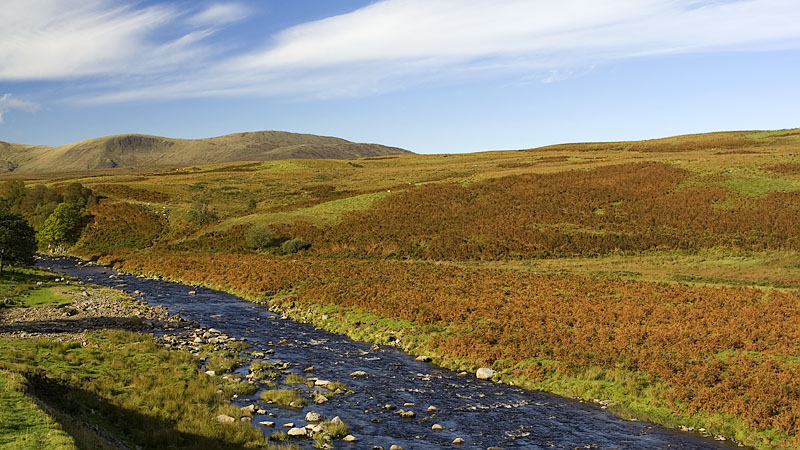 The Water of Deugh & Galloway hills