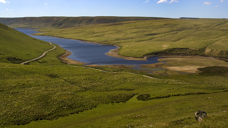 Western end of Claerwen