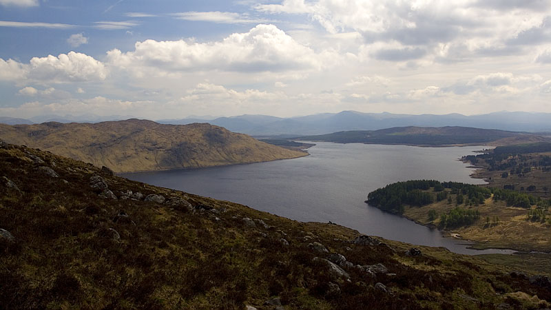 Loch Ericht from the Allt Bealach Breabaig Loch Ericht from the Allt Bealach Breabaig