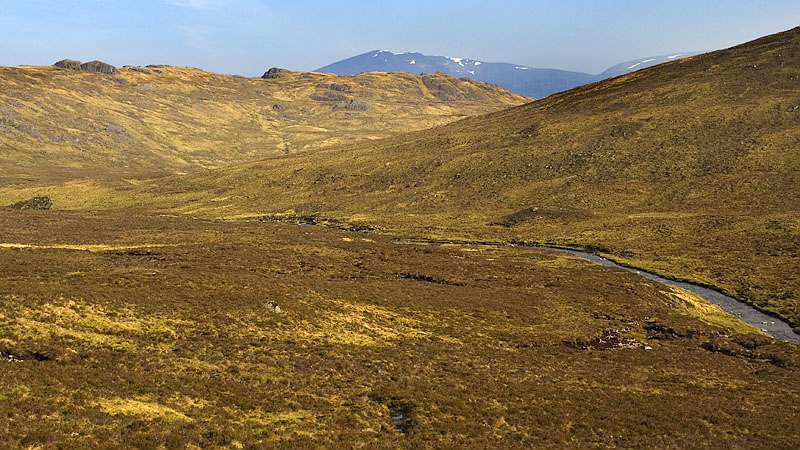The Allt Cam & the Meall Cos Charnan ridge The Allt Cam & the Meall Cos Charnan ridge