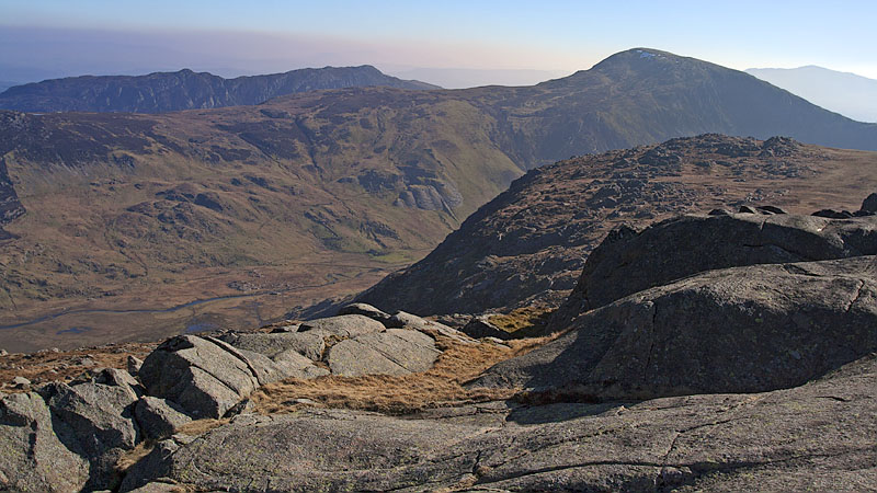 Pen Llithrig y Wrach & Creigiau Gleision from Craig Eigiau Pen Llithrig y Wrach & Creigiau Gleision from Craig Eigiau