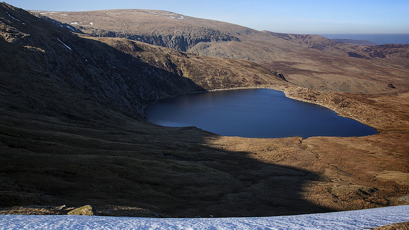Melynllyn reservoir from Gledrffordd Melynllyn reservoir from Gledrffordd