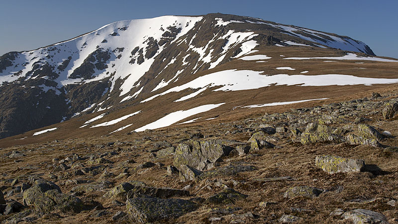 Carnedd Llewelyn from approach to Gwaun y Garnedd Carnedd Llewelyn from approach to Gwaun y Garnedd