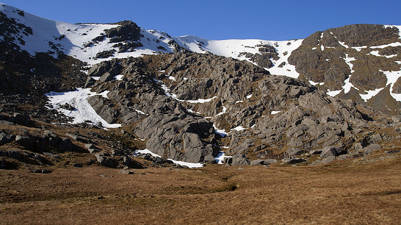 Looking back in Upper Cwm Eigiau Looking back in Upper Cwm Eigiau