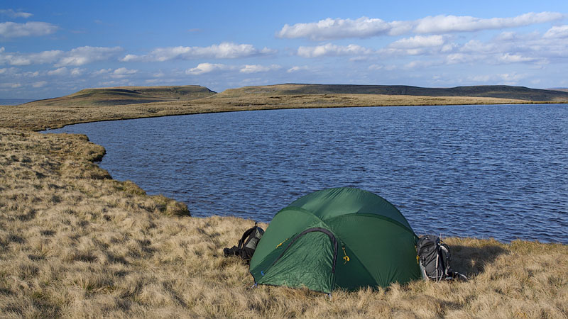 Pitch at West Baugh Fell Tarn 