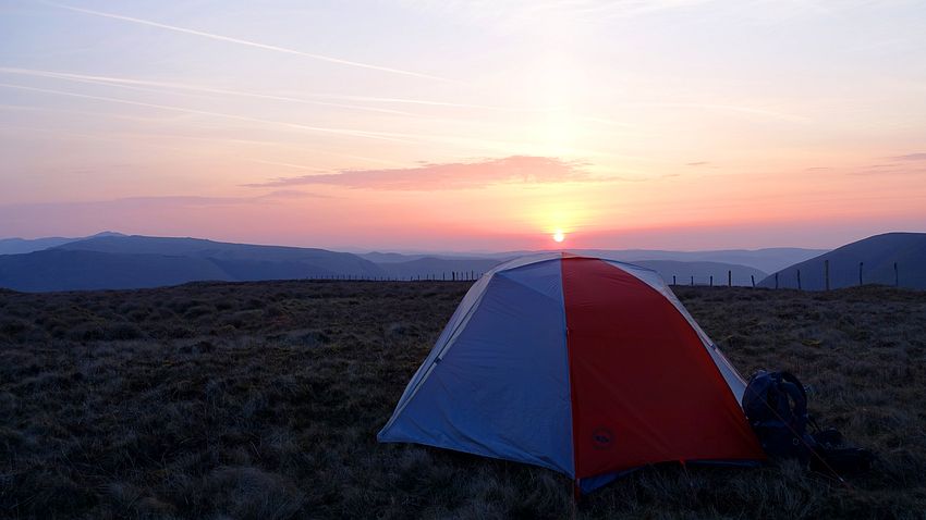 Dawn from Cribin Fawr pitch